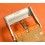 BREITLING RARE BRACELET CUIR ORANGE REF 217X DIM 18/16mm Ref RKLWB7 AVEC BOUCLE ARDILLON BREITLING