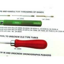 Rolex Genuine Ergonomic Precision Screwdriver 2039 watchmaker Tool for taps and handle for threading of bands with tubes