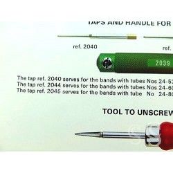 Rolex Genuine Ergonomic Precision Screwdriver 2039 watchmaker Tool for taps and handle for threading of bands with tubes