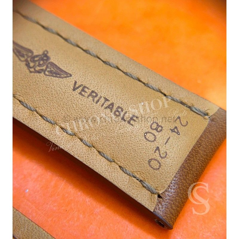 Breitling Original Brown leather 439X CALFSKIN LEATHER STRAP