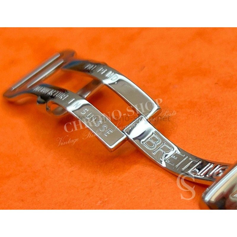 Boucle Déployante Triple Breitling Originale - Pour Montre Plongeuse, Largeur 18 Mm, Acier