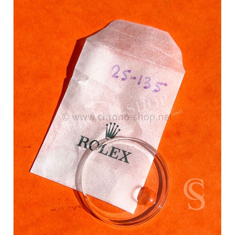 ROLEX VERRE ACRYLIQUE PLEXIGLAS MONTRES ref 25-135,cyclope 135, montres Datejust 16000 16003,16013,16014,16030,16250,16253