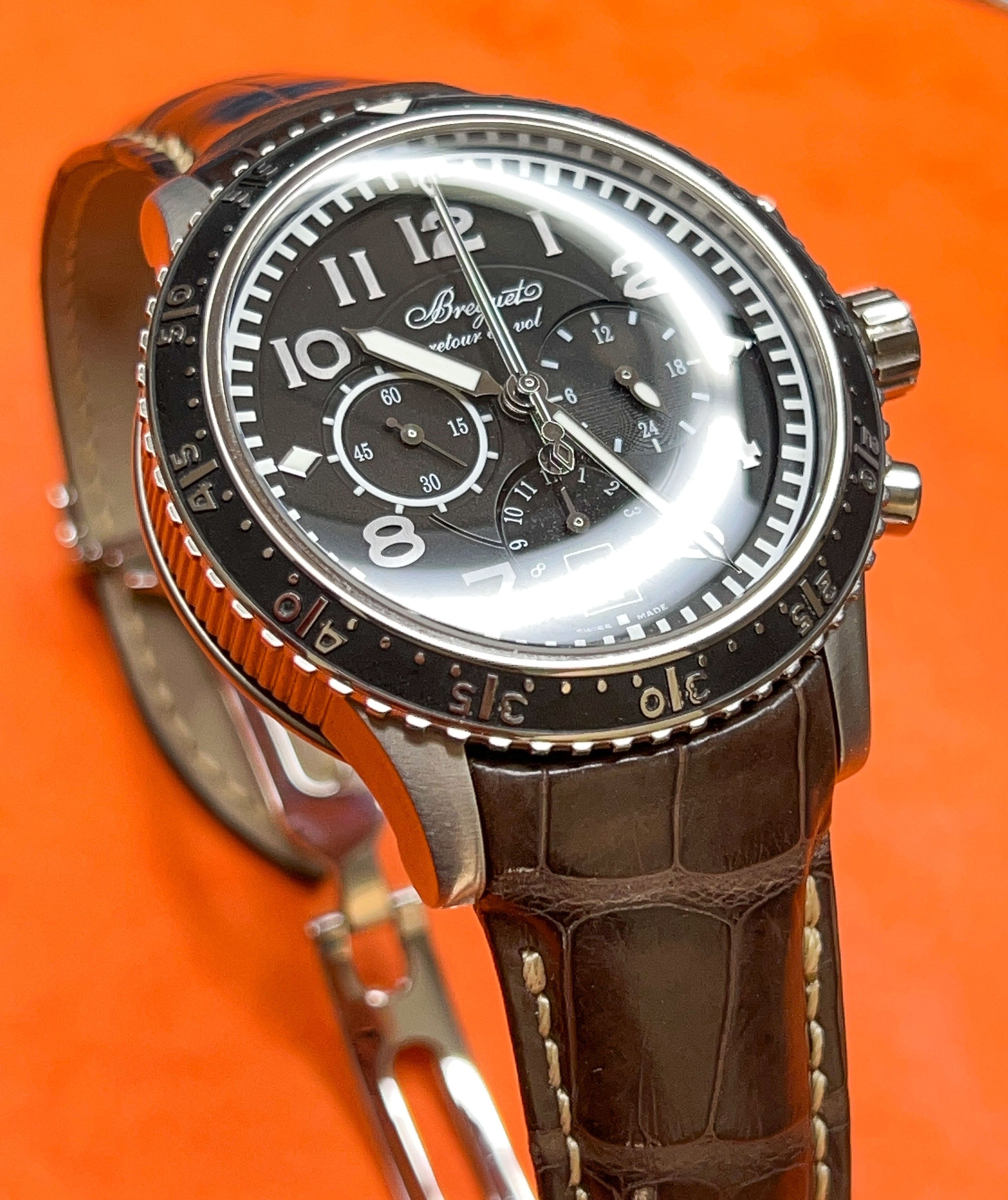 Breguet Military watch Transatlantique Type XXI Flyback 3810TI H2