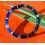Colorful 90's Blue Rolex Submariner Tutone 16803 16613 16808 16618 Gold Watch Bezel Insert Part