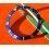 Colorful 90's Blue Rolex Submariner Tutone 16803 16613 16808 16618 Gold Watch Bezel Insert Part