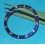 Old 90's Dark Blue color Rolex Submariner Tutone 16803, 16613, 16808, 16618, Gold Watch Bezel Insert Part