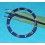 Old 90's Dark Blue color Rolex Submariner Tutone 16803, 16613, 16808, 16618, Gold Watch Bezel Insert Part