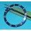 Old 90's Dark Blue color Rolex Submariner Tutone 16803, 16613, 16808, 16618, Gold Watch Bezel Insert Part