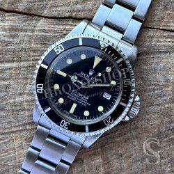 Rolex Vintage 70's Rare Sea-Dweller 1665 watch Crystal Retainer Ring glass tropic 39, Double red, DRSD, Seadweller