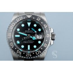 Rolex GMT-Master II 116710LN CHROMALIGHT ref V410-718 HANDSET GMT CERAMIC WRIST WATCH FOR SALE