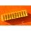 Rare Watchmakers Yellow oblong plastic Storage tools spares, accessories, movements Genuine Collector Case storage box