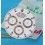 AUTHENTIQUE CADRAN ROLEX DAYTONA 116520 BLANC -NEUF--CAL 4130