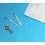 AUTHENTIQUE ROLEX SET AIGUILLES TRITIUM 5513, 5512 / 5514 SUBMARINER ORANGES Cal 1520, 1530, 1570