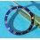 Awesome 90's Dark Blue color Rolex Submariner Tutone 16803, 16613, 16808, 16618, Gold Watch Bezel Insert Part