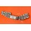 Genuine Rare Mint 60's Ladies Jubilee Ladies Bracelet 12mm ss folded links stainless steel