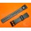 18mm MEN'S VINTAGE RUBBER BLACK SPORTS WATCH BAND STRAP w/ BUILT IN COMPASS New
