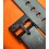 18mm MEN'S VINTAGE RUBBER BLACK SPORTS WATCH BAND STRAP w/ BUILT IN COMPASS New