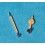 2 AIGUILLES ROLEX HEURE , MINUTES SUBMARINER VINTAGE 5512, 5513, 1680 TRITIUM cal 1520, 1530, 1570