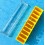 Rare Watchmakers Yellow oblong plastic Storage tools spares, accessories, movements Genuine Collector Case storage box