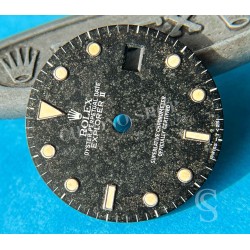 Rolex Vintage Exotic tropical Black 80's 16550, 16570 Oyster Perpetual Date Explorer II watch tritium Dial cal 3085,3185