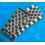 Vintage Collectible watch Ssteel Partial half bracelet 17mm part Beads of Rice 60's Heuer,IWC,Omega,Breitling,Vacheron