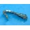 Vintage Collectible watch Ssteel Partial half bracelet 17mm part Beads of Rice 60's Heuer,IWC,Omega,Breitling,Vacheron