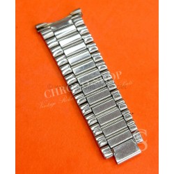 Brin Bracelet Acier Galbé 20mm Vintage Montres horlogerie 70's ontres Heuer,IWC,Omega,Breitling,Vacheron