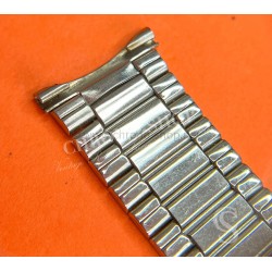 Brin Bracelet Acier Galbé 20mm Vintage Montres horlogerie 70's ontres Heuer,IWC,Omega,Breitling,Vacheron
