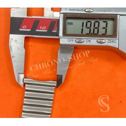 Brin Bracelet Acier Galbé 20mm Vintage Montres horlogerie 70's ontres Heuer,IWC,Omega,Breitling,Vacheron