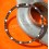 Paul Picot Chrono authentique Accessoire de montres Paul Picot Rehaut tachymètre 35mm avec graduations orange et noir