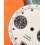 Vintage clock spare 60's Watch dial part 29mm chronograph Date 17 rubis incabloc black & white panda calibre Valjoux 7734