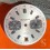 Vintage clock spare 60's Watch dial part 31mm chronograph Date 17 rubis incabloc black & silver panda calibre Valjoux 7734