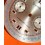 Vintage clock spare 60's Watch dial part chronograph Gigandet 34mm silver calibre Valjoux 7734