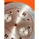 Vintage clock spare 60's Watch dial part chronograph Gigandet 34mm silver calibre Valjoux 7734