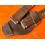 BRACELET BUND PAUL NEWMAN MONTRES HORWEEN SHELL CUIR CORDOVAN ULTRA FIN 20mm CHOCOLAT