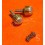 Breitling Push Button pushers winding crown gold plated CHRONOMAT 4mm screw type watches Chronomat,Headwind,Crosswind