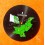 Corum authentique Rare Accessoire horlogerie montres Cadran Noir Vert drapeau Pakistan