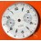 Vintage clock spare 60's Watch dial part chronograph 32mm silver calibre Valjoux 7734