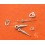 Tudor Original Horology spares Lot of used watch spares Alpha hands, tudor shield logo dials spares for restore, for repair
