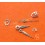 Tudor Original Horology spares Lot of used watch spares Alpha hands, tudor shield logo dials spares for restore, for repair