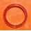 Lunette générique type Rolex tachymètre plaqué or jaune pierres orange zircon pour Rolex 16528,16523,116528,116523