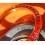Lunette générique type Rolex tachymètre plaqué or jaune pierres orange zircon pour Rolex 16528,16523,116528,116523