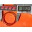 Lunette générique type Rolex tachymètre plaqué or jaune pierres orange zircon pour Rolex 16528,16523,116528,116523