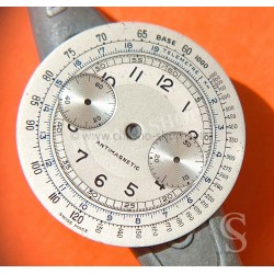 Vintage 33mm clock spare 60's Watch dial part silver color antimagnetic chronograph calibre Valjoux 7733 vintages sports watches