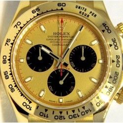 Original Rolex 116528, 116523, 116520 Mens Gold Black Daytona Champagne Dial Cosmograph chronos cal 4130