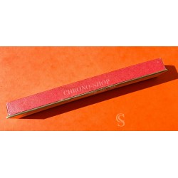 Vintage Omega 50's Oblong box Swiss faded Red color cardboard velvet Original Bracelet Watch Necklace