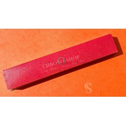 Vintage Omega 50's Oblong box Swiss faded Red color cardboard velvet Original Bracelet Watch Necklace