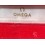 Vintage Omega 50's Oblong box Swiss faded Red color cardboard velvet Original Bracelet Watch Necklace