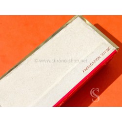 Vintage Omega 50's Oblong box Swiss faded Red color cardboard velvet Original Bracelet Watch Necklace