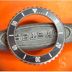 Tag Heuer Vintage watch part graduated diver bezel insert faded black color 35mm for sale